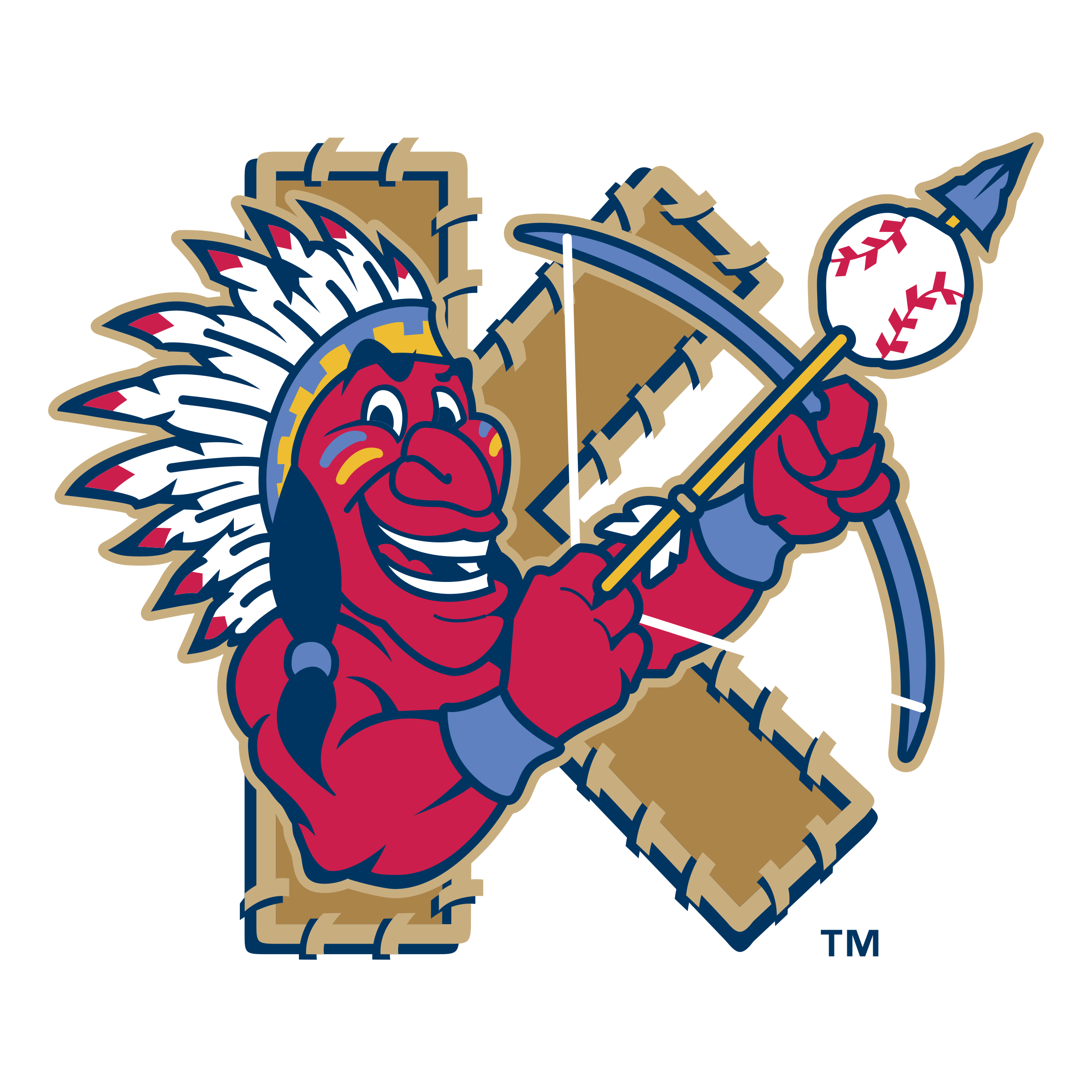 Indians clipart svg. Kinston logo png transparent