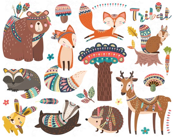 indians clipart woodland