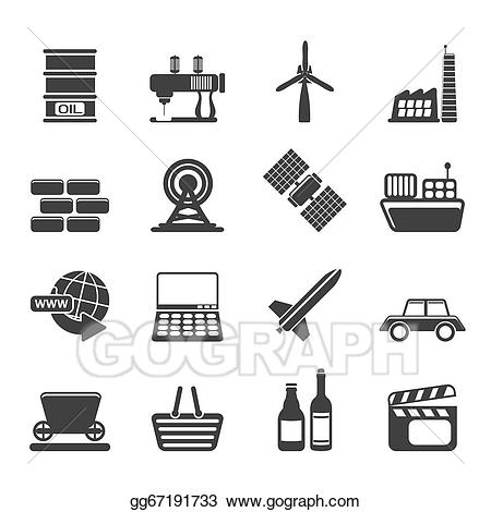 Industry clipart business industry. Eps illustration and icons