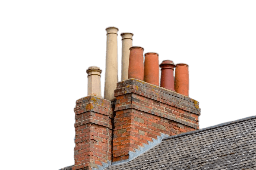 Chimneys on roof transparent. Industry clipart industrial chimney