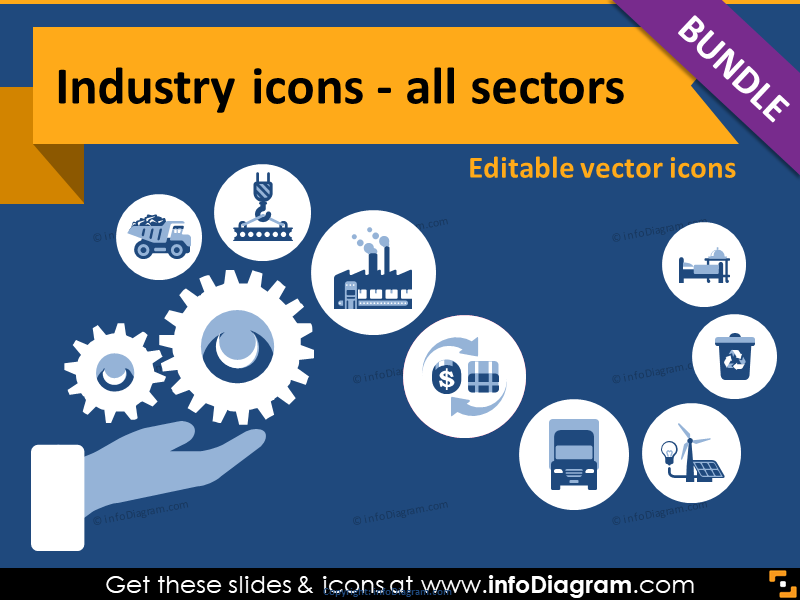  editable icons with. Industry clipart industrial sector
