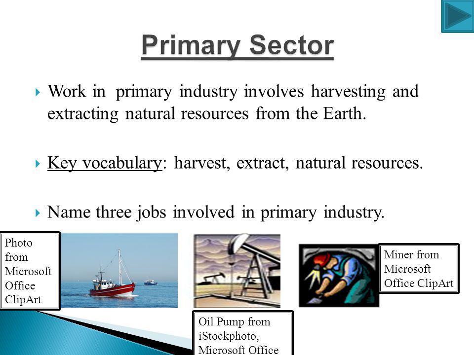 industry clipart primary sector