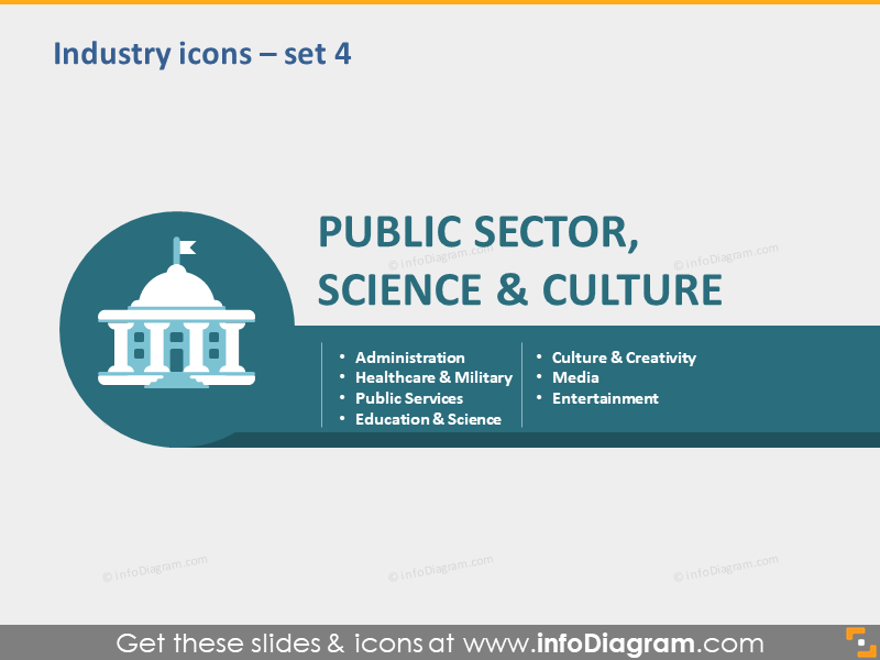 editable icons with. Industry clipart public sector