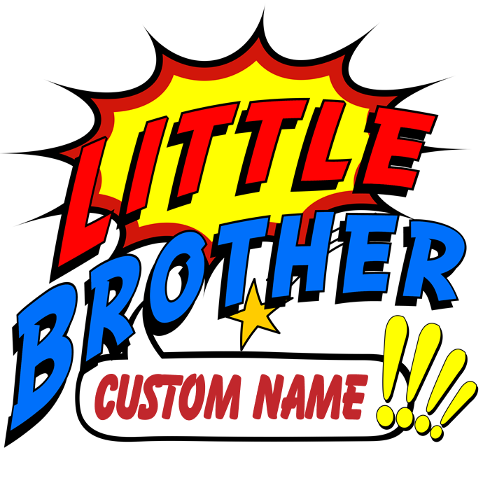 Little superhero bodysuit by. Infant clipart baby brother