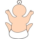 Infant clipart back side. Free cliparts download clip