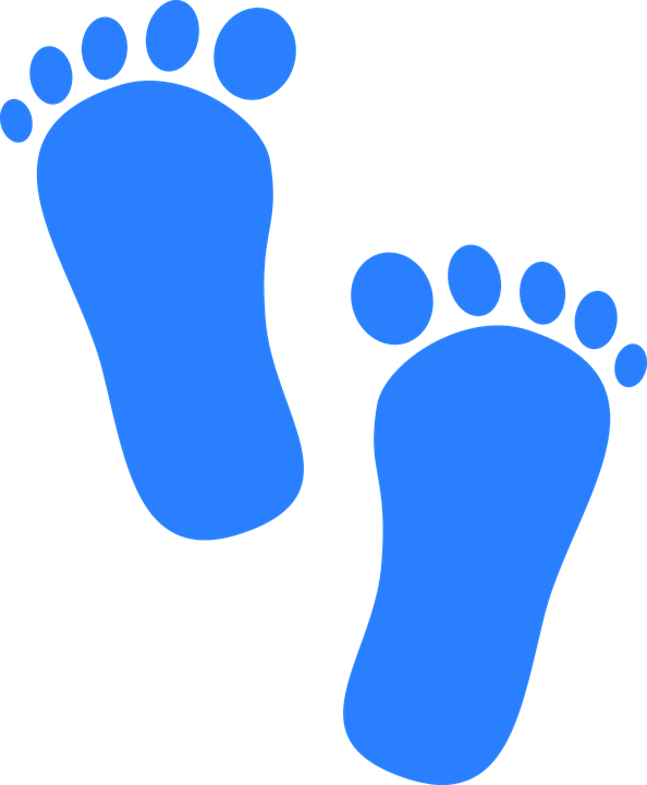 infant clipart footprint