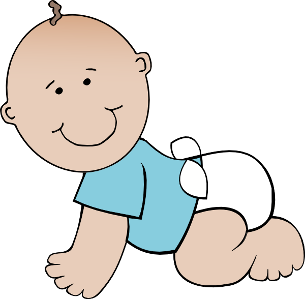 infant clipart red haired boy