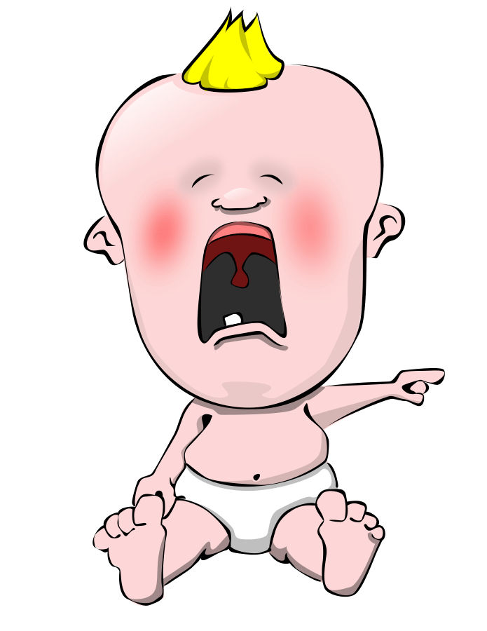 infant clipart sobbed