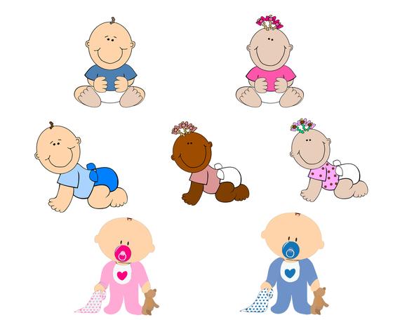infant clipart unhappy baby