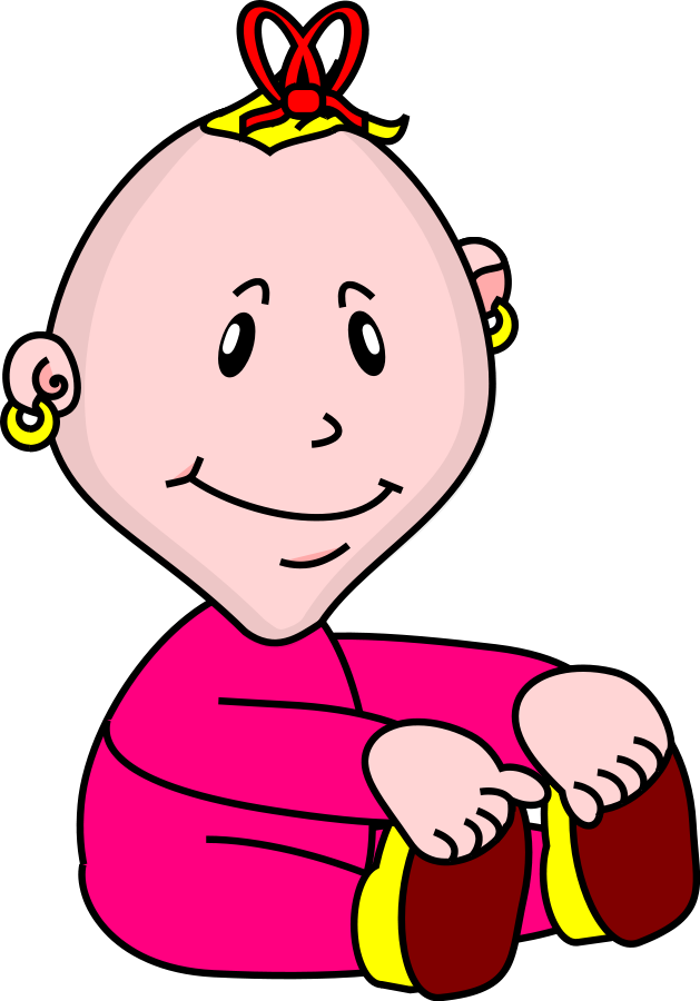 Volleyball clipart child. Free baby cartoon picture