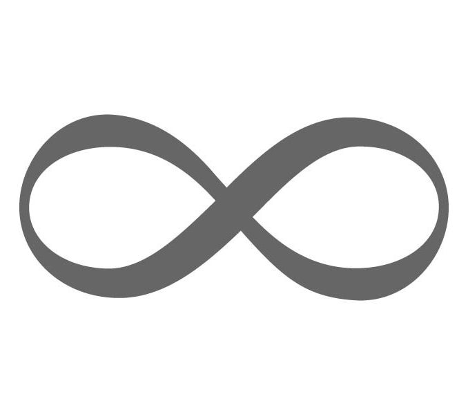 infinity clipart black and white