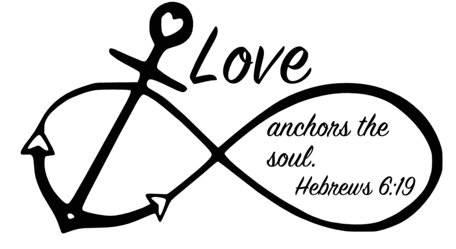 Infinity clipart cute love. Anchor symbol anchors the