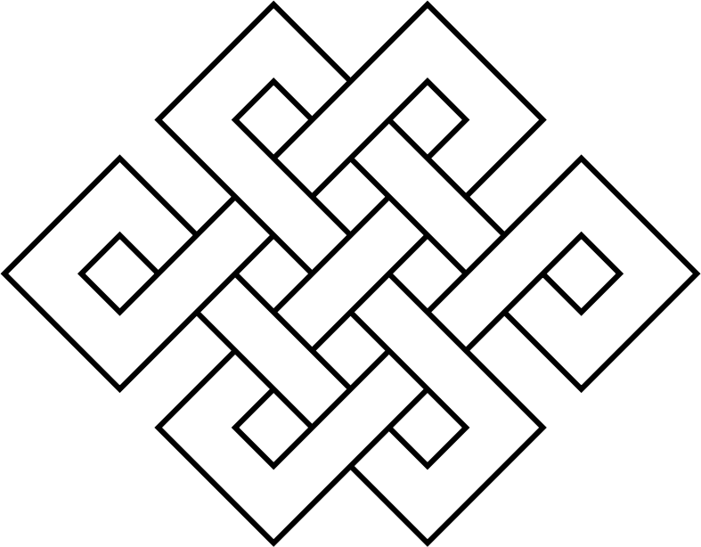 Infinity clipart eternity. Coloring page endless knot