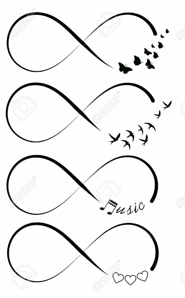 infinity clipart mini butterfly