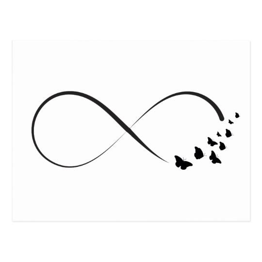 Infinity clipart mini butterfly. Symbol postcard 