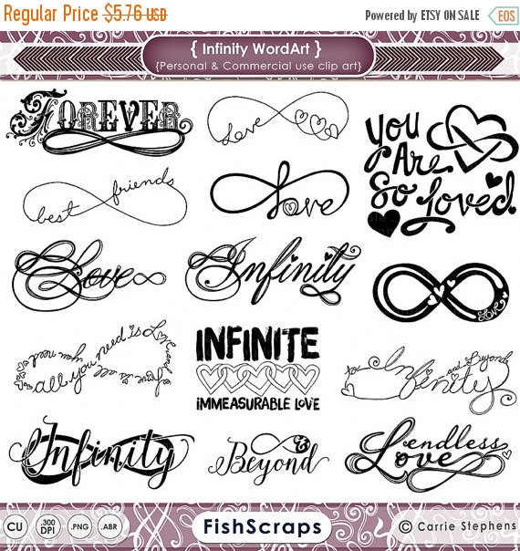 infinity clipart word