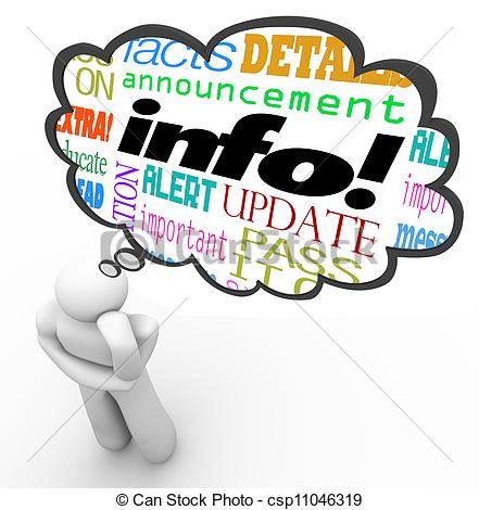 Alert facts and details. Information clipart detail