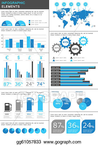 Vector infographic illustration . Information clipart detail