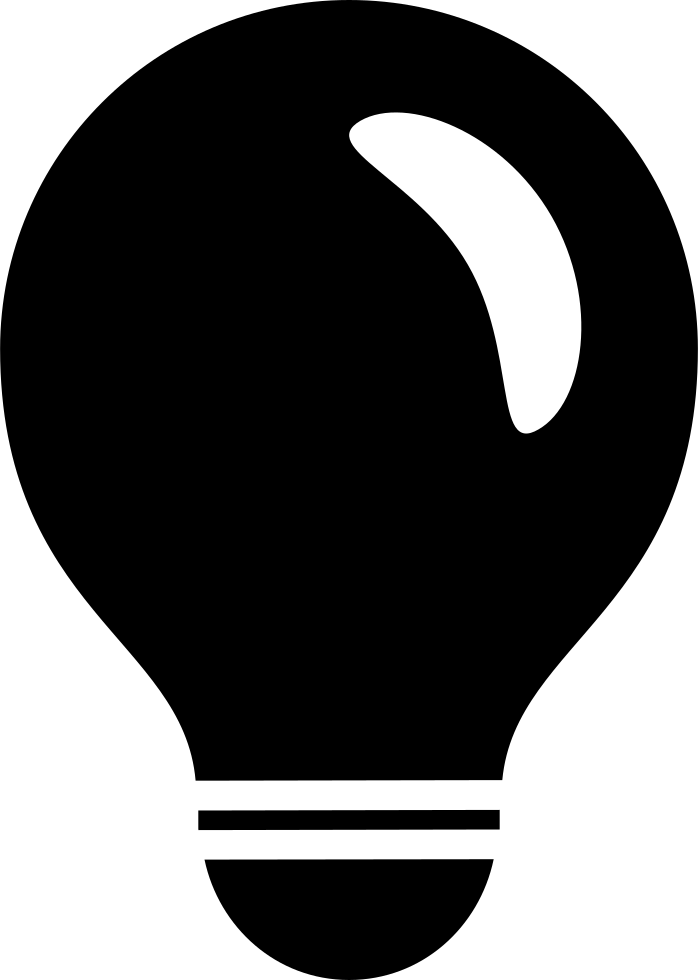 lightbulb clipart bulb icon