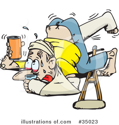 Illustration by dennis holmes. Injury clipart