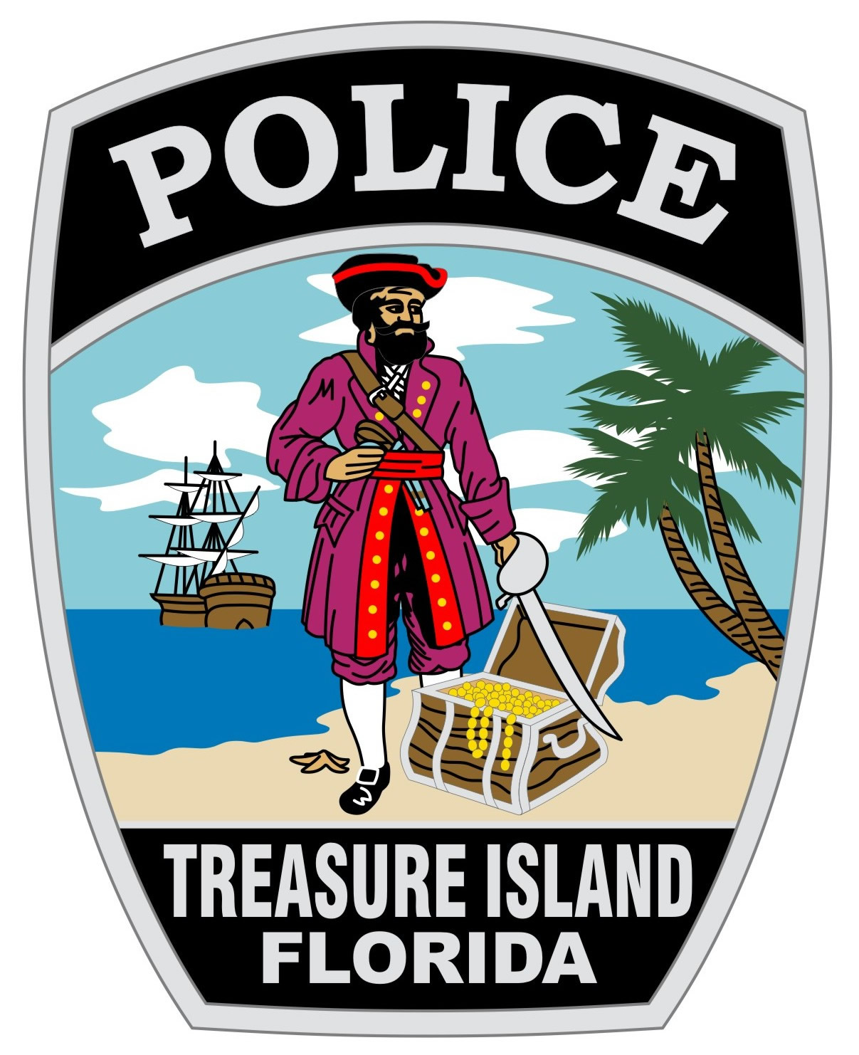 Treasure island police officer. Injury clipart accident investigation