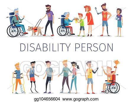 injury clipart disability person