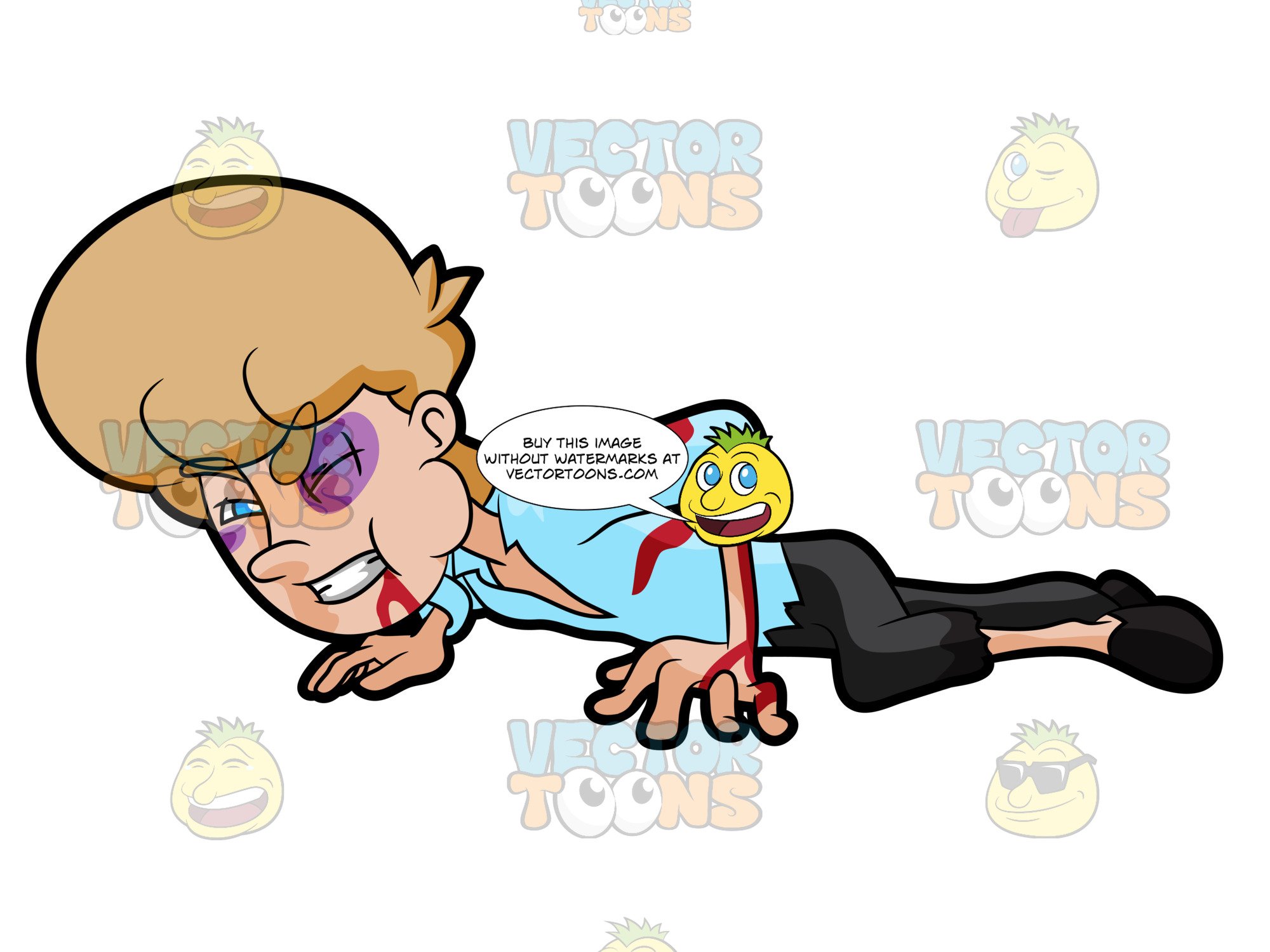 Injury clipart physical injury. A white male down