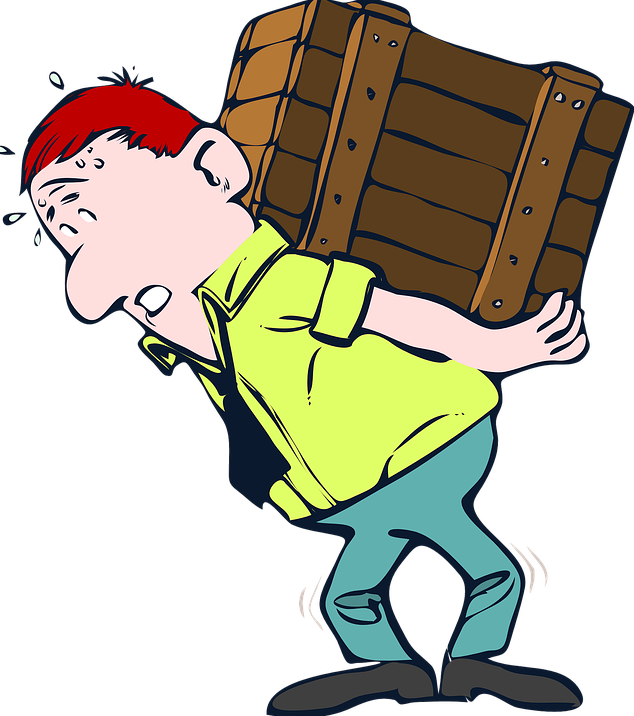 Delivery driver sustains due. Injury clipart sick person