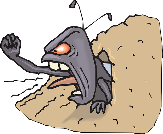 insect clipart angry