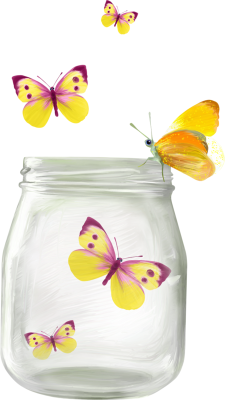 insects clipart jar