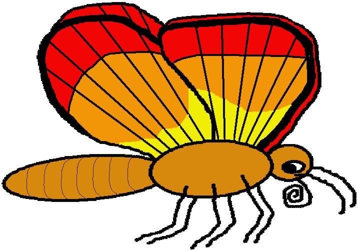 Minibeasts small large. Insect clipart minibeast