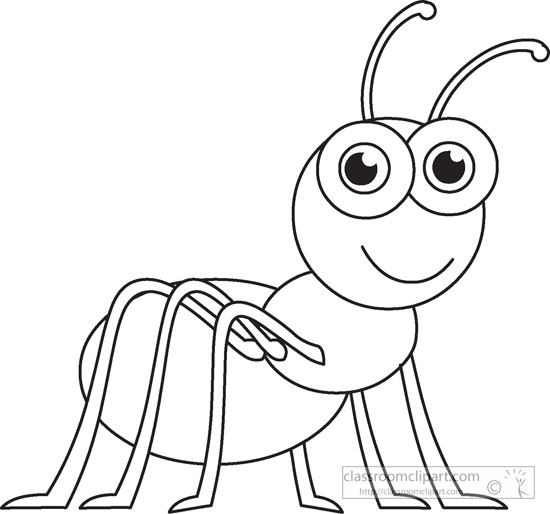 Insect clipart outline. Black and white wikiclipart