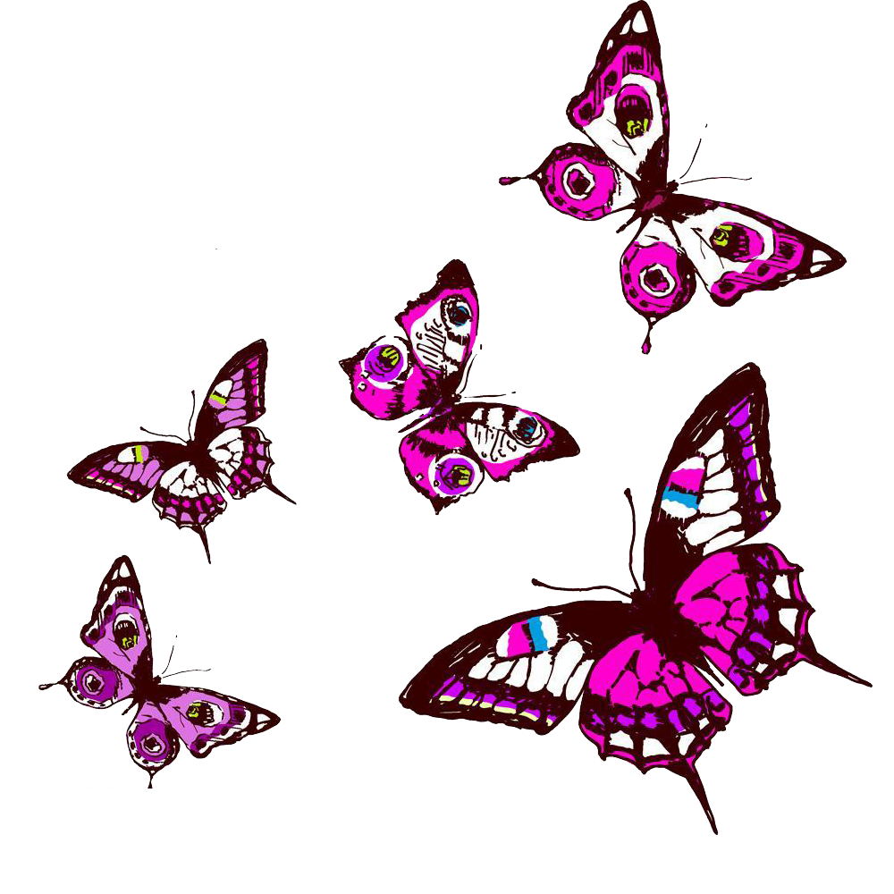 insect clipart purple