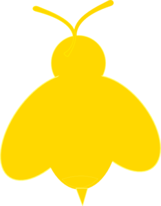 insect clipart yellow bug