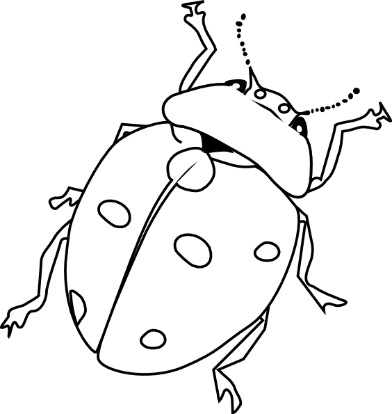 insects clipart colouring