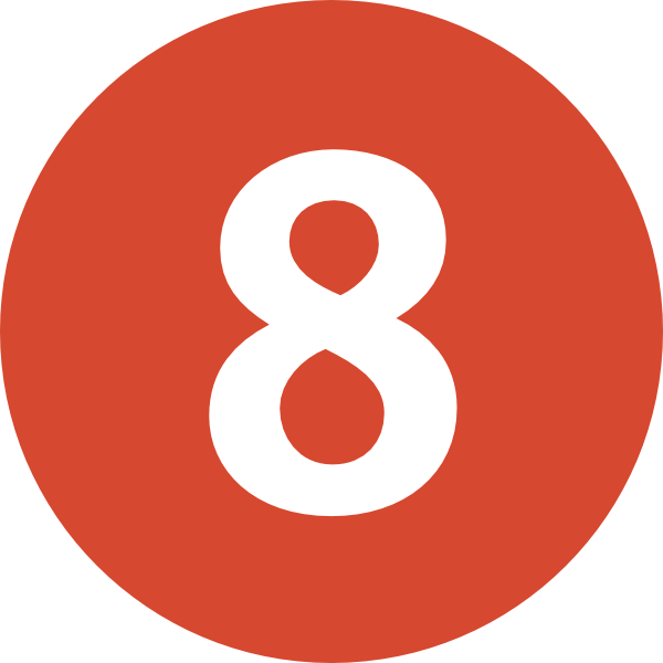 numbers clipart red