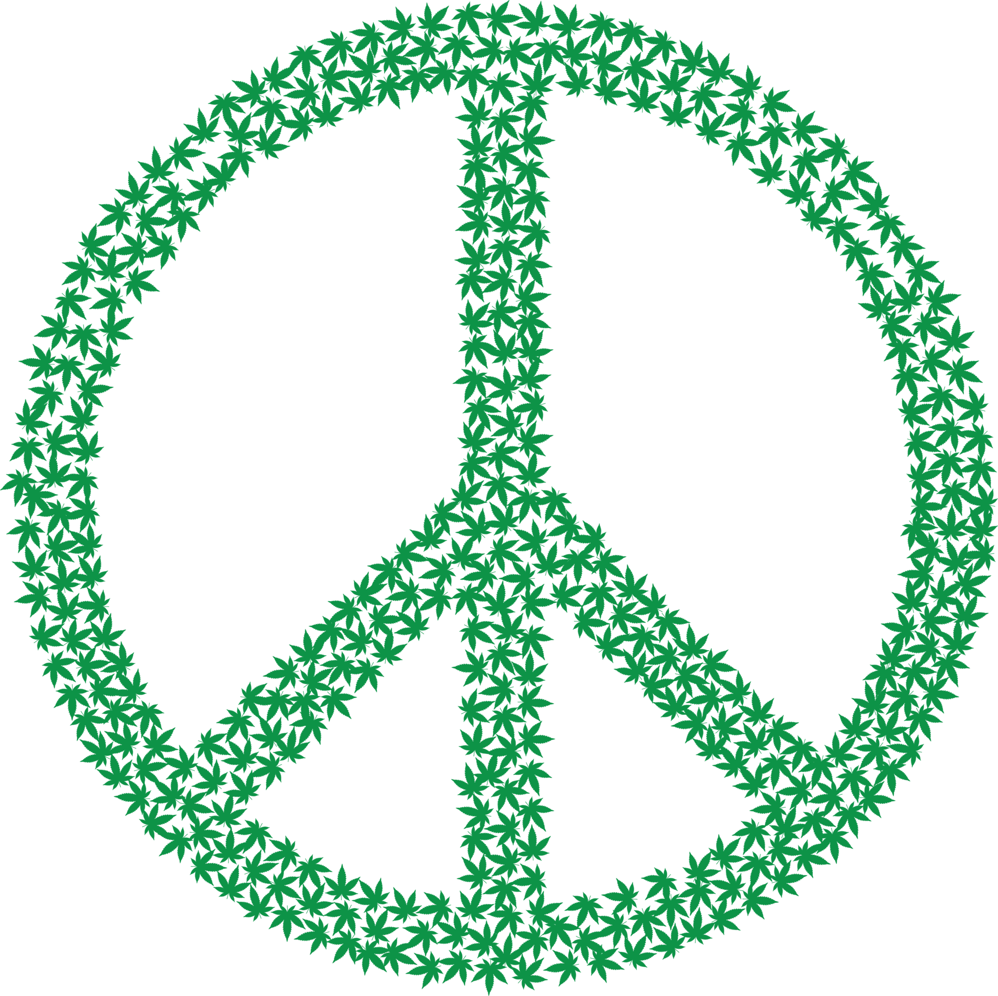 Green symbol made of. Instagram clipart peace