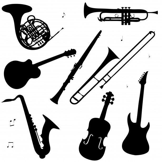Musical free stock photo. Instruments clipart