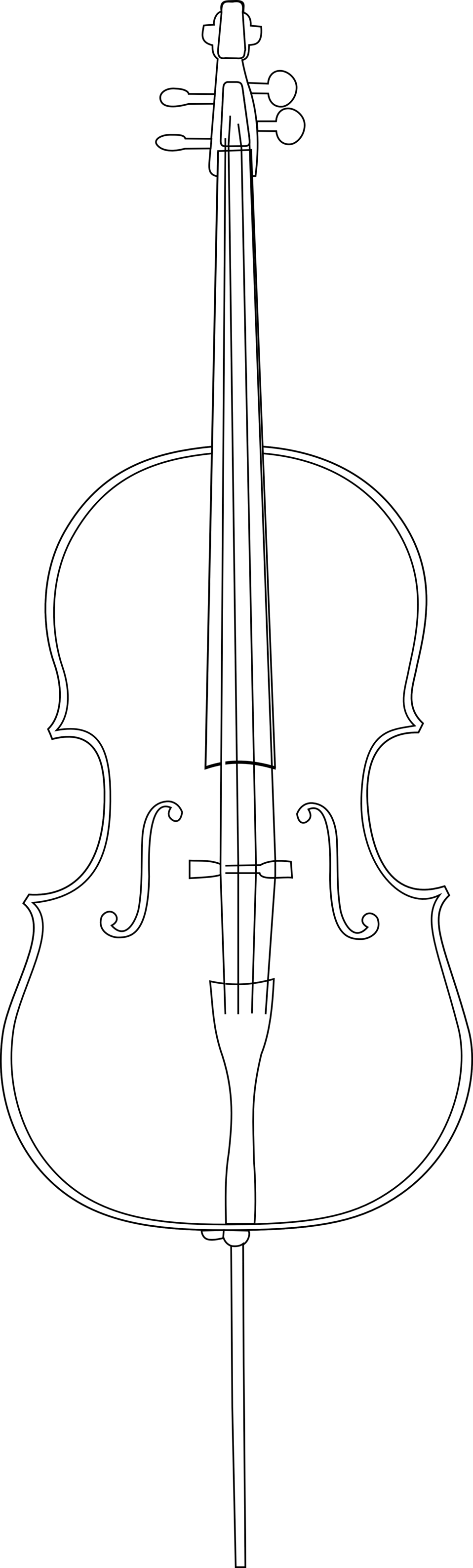 instruments clipart cello