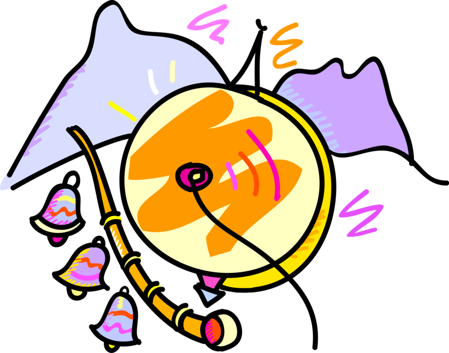 instruments clipart gong