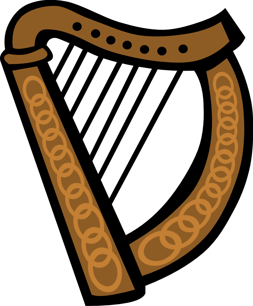 instruments clipart harp
