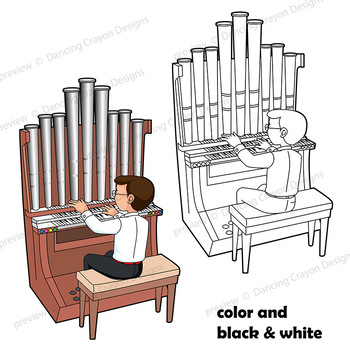 instruments clipart organ music