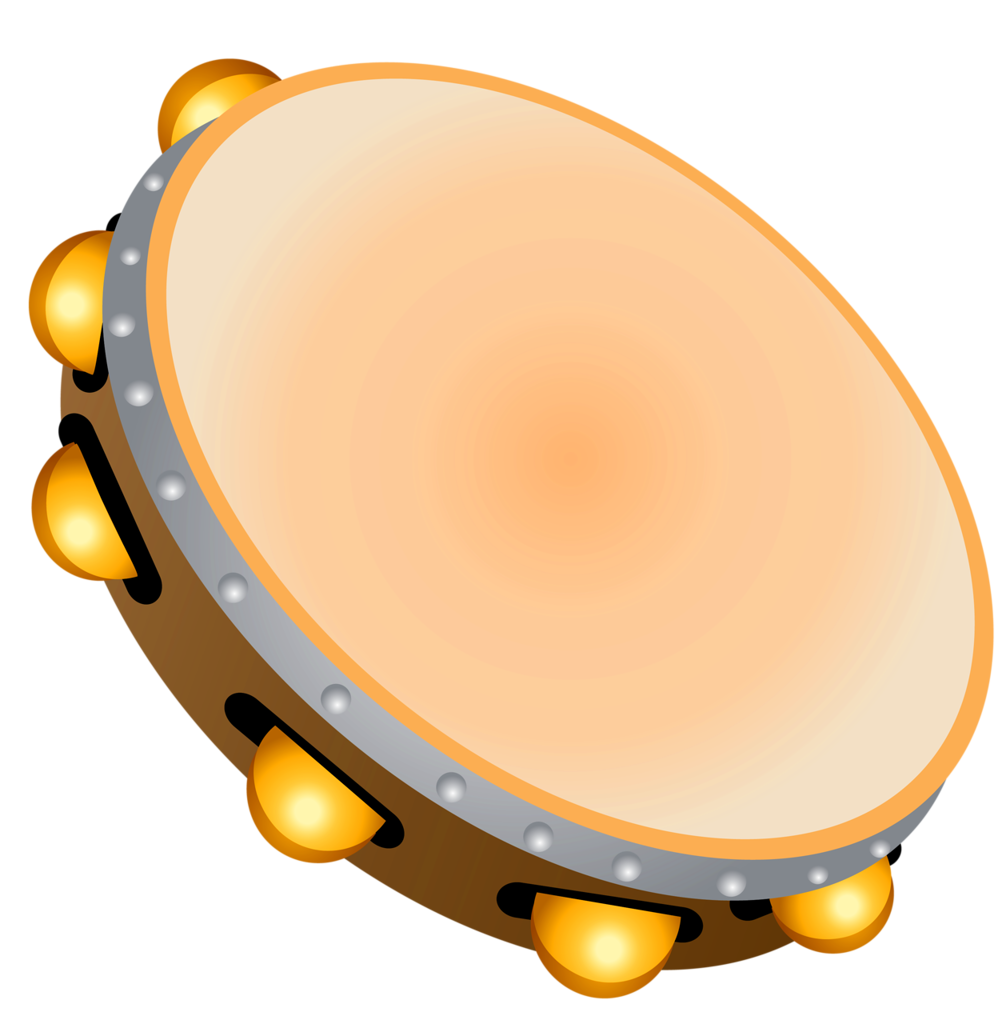 instruments clipart tambourine