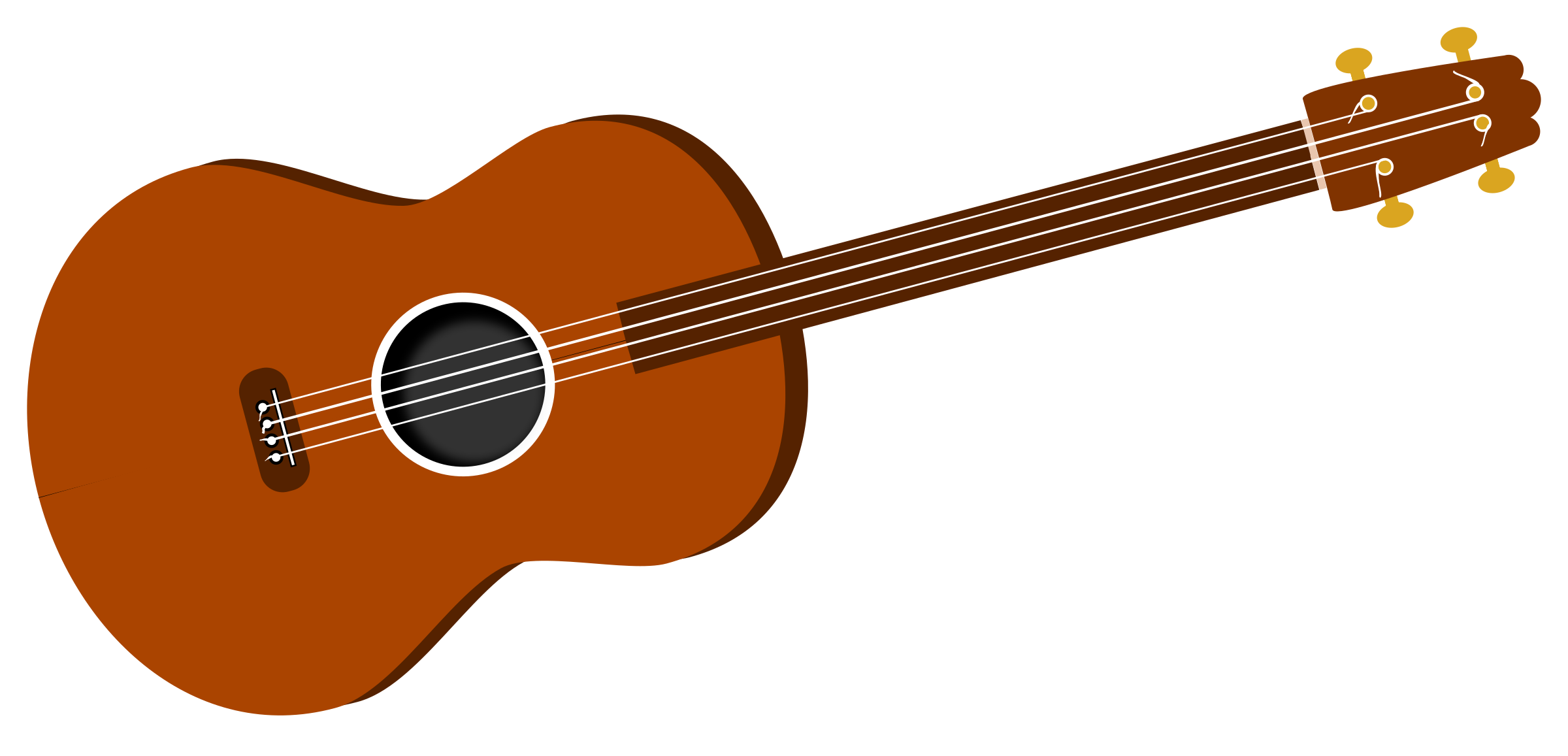 red clipart ukulele