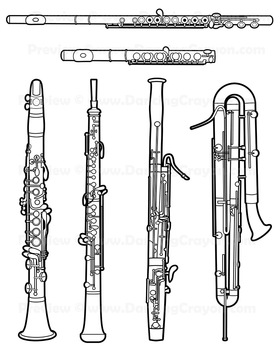 instruments clipart woodwind instrument