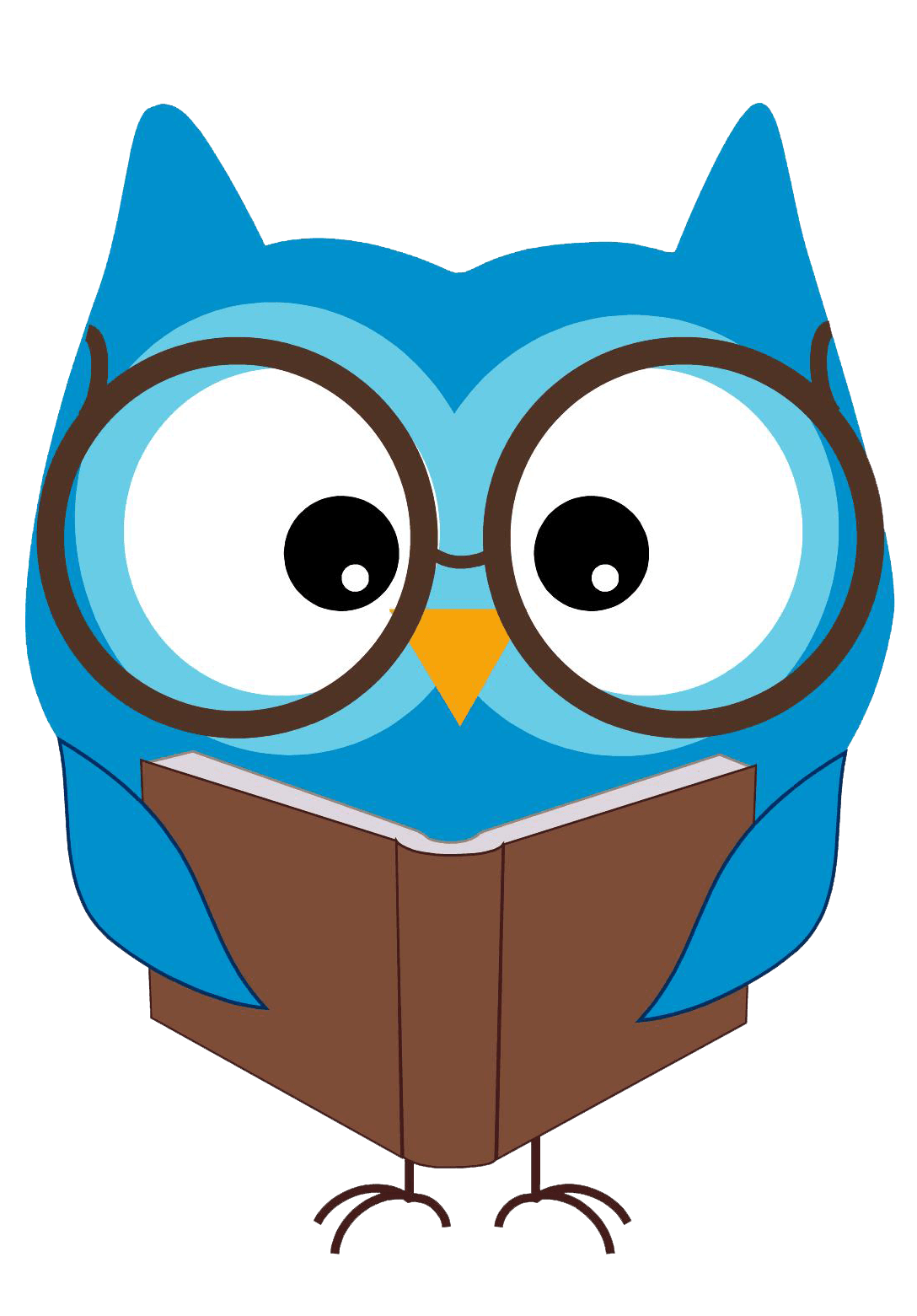 owl clipart reading