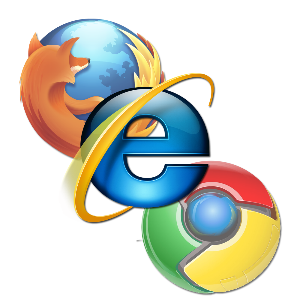 List of top browsers. Website clipart internet explorer