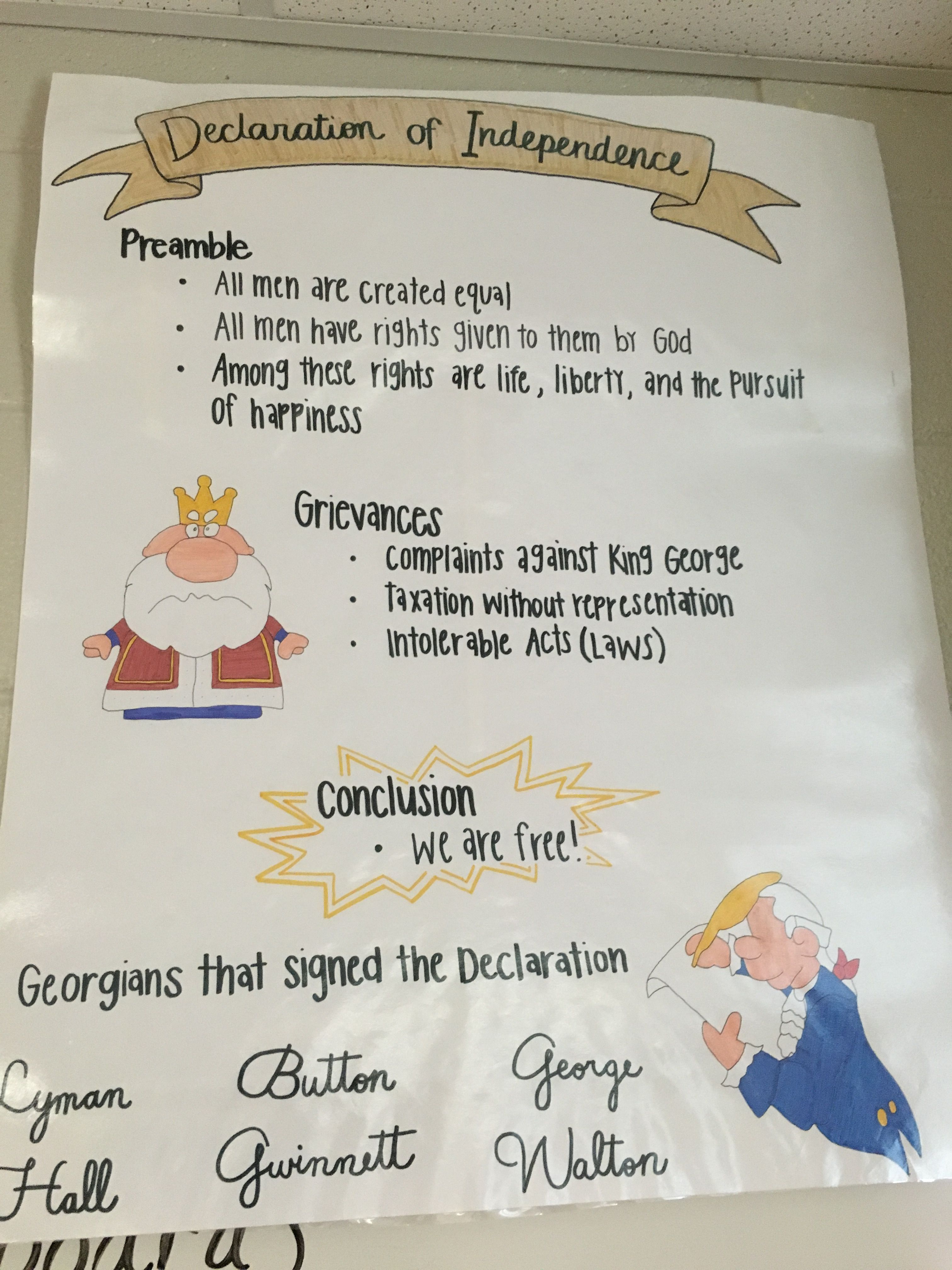 intolerable acts clipart declaration independence
