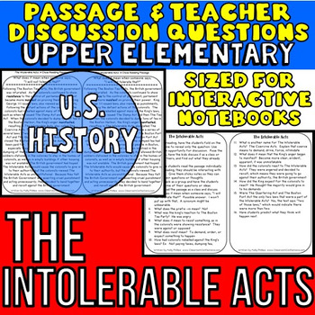 intolerable acts clipart economic policy