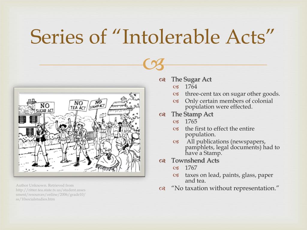 intolerable acts clipart free law